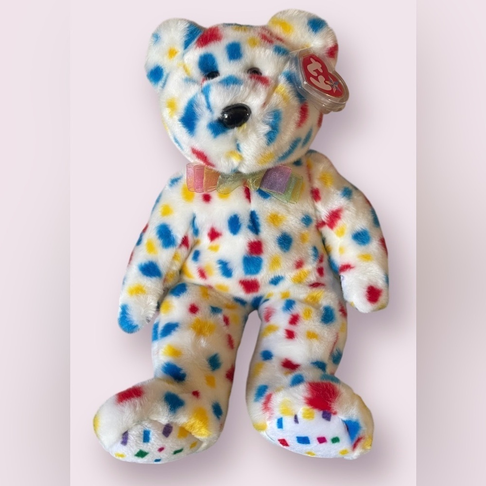 Ty 2K Confetti Beanie Buddy